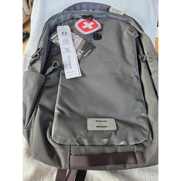 SwissGear Other - Swissgear 18.5" Laptop Backpack Dark Gray Electronics Bag New With Tags